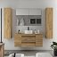 Mueble de baño sobre encimera Born Plus 2 cajones 2 puerta suspendido de Salgar